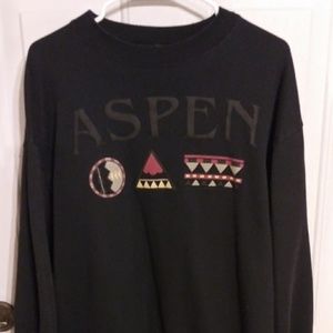 1992 Tee Jays Aspen Black Sweater XL